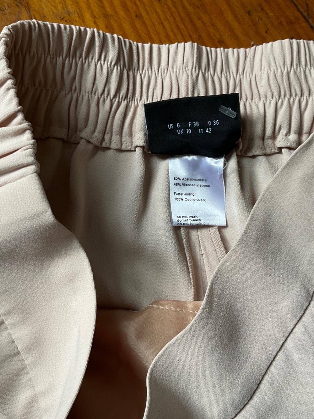AKRIS Chris Tapered Pants Size 6‎ minimalist color pink beige  $1250 - Picture 11 of 13